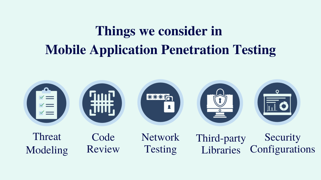 Things we consider in Mobile Application Penetration Testing​