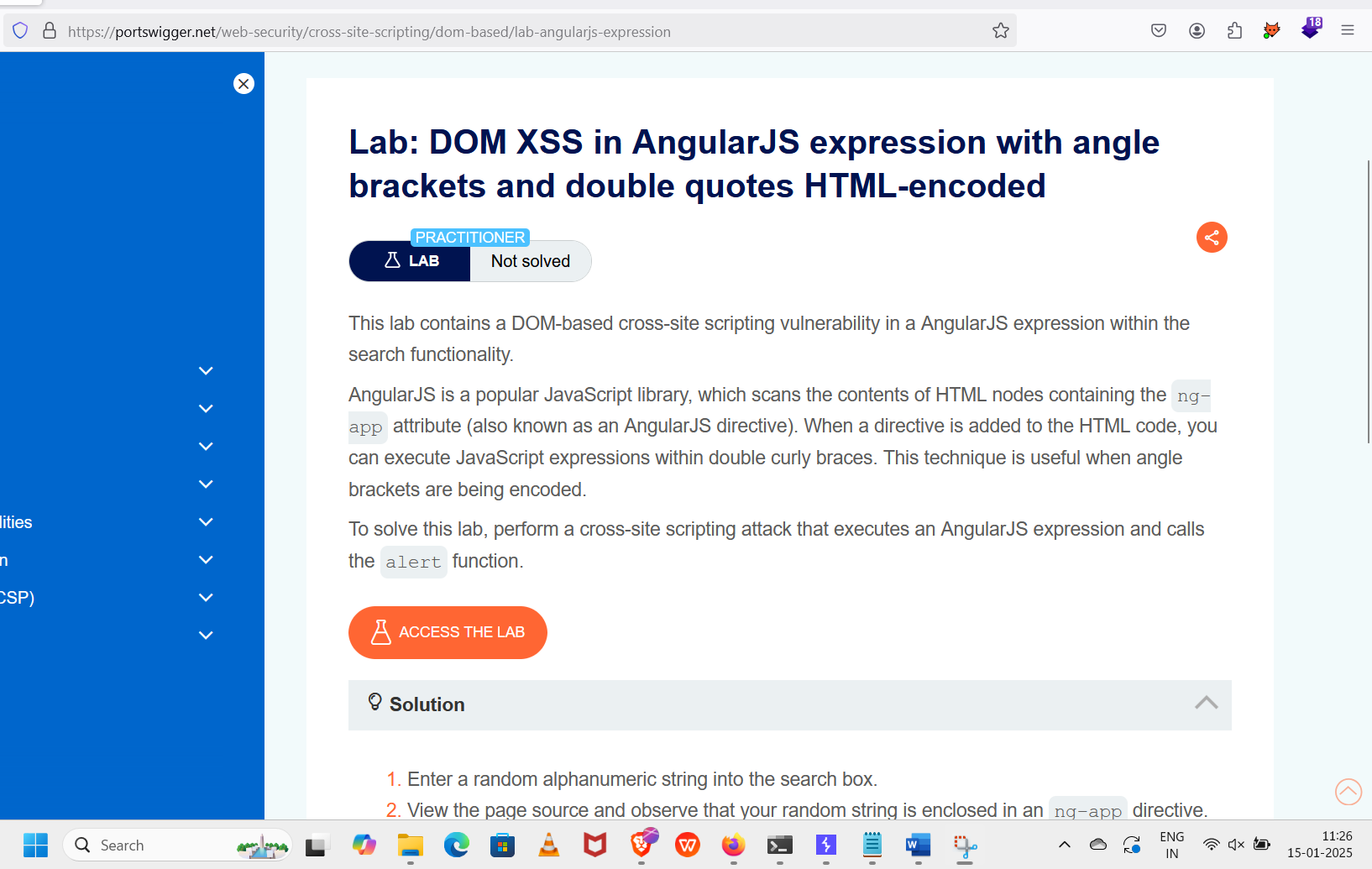 DOM XSS Attacks: Step-by-Step Guide 1 dom xss attacks lab